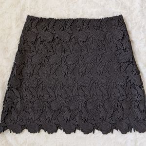 Express Black Lace Skirt